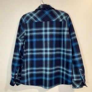 Orvis Fleece Lined Flannel Shirt Jacket Size M - image 1